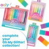Ooly Oh My Glitter Gel Pens - Set of 4 Cute School and Art Supplies for Girls, Planner Pen with Comfort Grip, Ideal Retractable Glitter Pens for Decorations & Office Use, Back to School