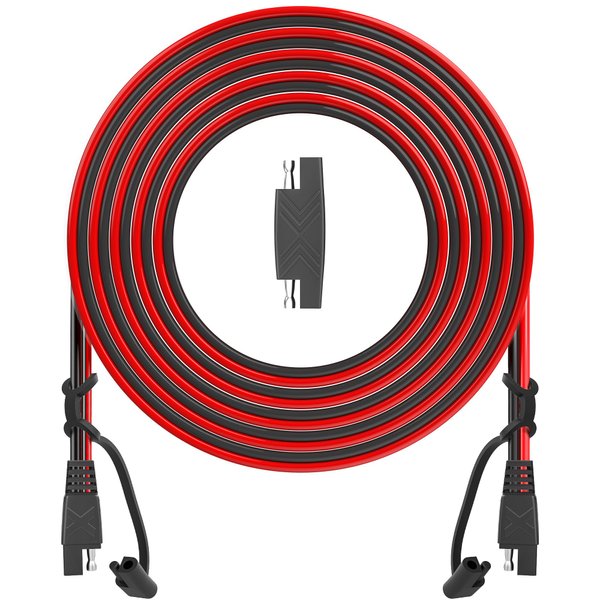 OYMSAE 25Feet SAE to SAE Extension Cable Quick Disconnect Connector 16AWG,for Automotive,Solar Panel Panel SAE Plug(25FT(16AWG)), Charging Adapter