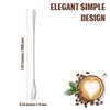Patelai 8 Pieces Stainless Steel Coffee Stirrers Mixing Spoon Drink Cocktail Stir Sticks Stirring Tea Spoon Long Handle Bar Spoon, 7.87 Inch