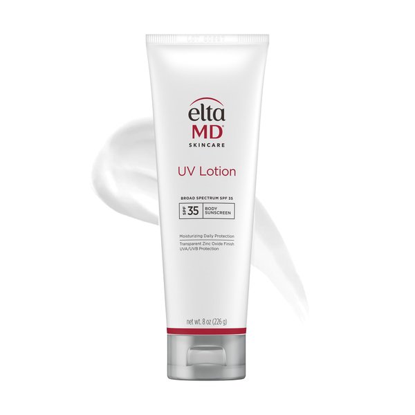 EltaMD UV Lotion Body Sunscreen, SPF 30+ Sunscreen Lotion, Made with Zinc Oxide and Hyaluronic Acid, 8.0 oz Pump