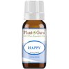 Happy Essential Oil Blend 10 ml 100% Pure, Undiluted, Therapeutic Grade. (Blend of: Pink Grapefruit, Lemon, Cassia, Ginger, Peppermint)