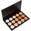 SHANY CONTOUR CAMO Professional Cream Foundation, Foundation Primer,Camouflage Concealer Makeup Palette - 15 Color Face Palette