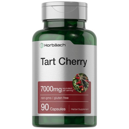 Horbaach Tart Cherry Extract 7000mg | 90 Capsules | Traditional Herb Supplement | Non-GMO and Gluten Free Formula