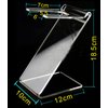 esowemsn 1PC Clear Acrylic Hair Dryer Holder Hair Dryer Display Rack Salon Home Bathroom Blow Dryer Holder Stand Hair Styling Tool Storage Organizer