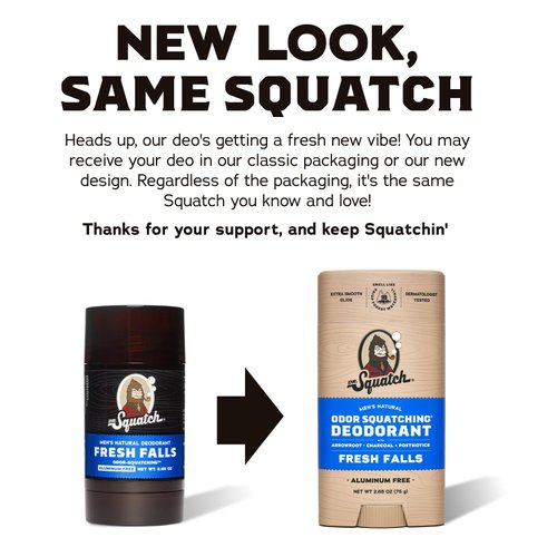 Dr. Squatch Natural Deodorant for Men – Odor-Squatching Men's Deodorant Aluminum Free - Alpine Sage + Bay Rum (2.65 oz, 2 Pack)
