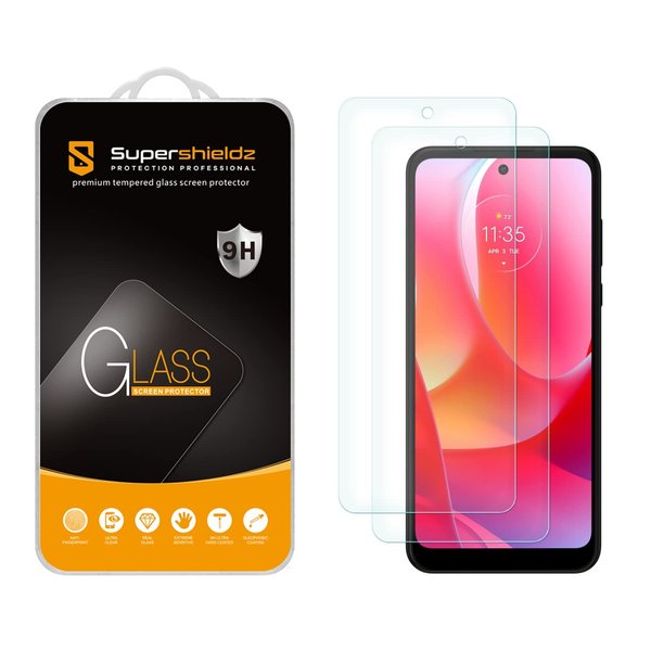 Supershieldz (2 Pack) Designed for Motorola Moto G Play (2023) Tempered Glass Screen Protector, Anti Scratch, Bubble Free