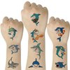 SIX VANKA (Pack of 10 Sheets) Shark Waterproof Temporary Tattoo Stickers for Kids Boys and Girls, Party Favors Decorations