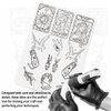 TgoBeauty White/Pink Tiny Tattoo Deluxe Practice Skins Silicone Double Sided Design Fine Line Tattoo Practice Pad for Male and Female (Type D-White Pad-1pc)
