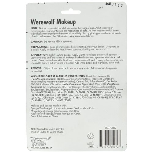 Forum Novelties 199242 Werewolf Makeup Kit