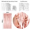 Rose Gold Birthday Decorations for Women Black Rose Gold Balloons Birthday Party Decoration Rosegold Happy Bithday Banner Sash Cake Topper Fringe Curtain Foil Balloon for Girls Birthday Party Supplies