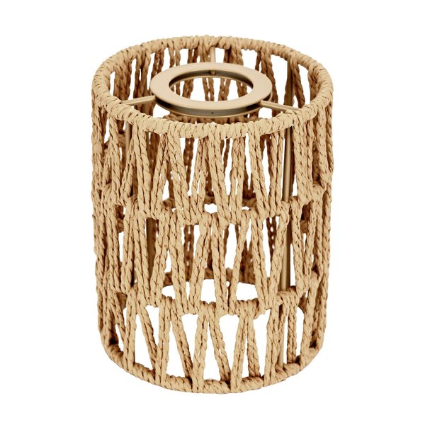 1 Pack Rattan Lamp Shade, Handwoven Natural wicker lamp shade, Boho Pendant Light Shades for Living Room, Bedroom, Kitchen - Eco-friendly & Stylish Home Decor