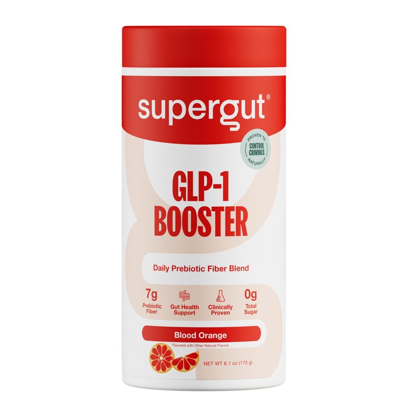 Supergut Gut Healthy Flavored GLP-1 Booster, Blood Orange - High Fiber GLP-1 Supplement Powder fo...