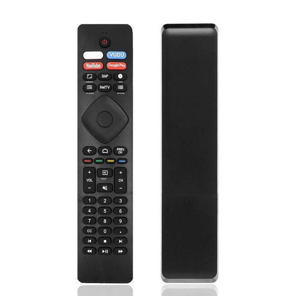 NH800UP IR Remote Control for Philips Smart TV, RF402A-V14 Remote Fit for Philips Android Smart 4K Ultra HD Smart LED TV NH800UP URMT47CND0 BT800 URMT26RST004, No Voice Function