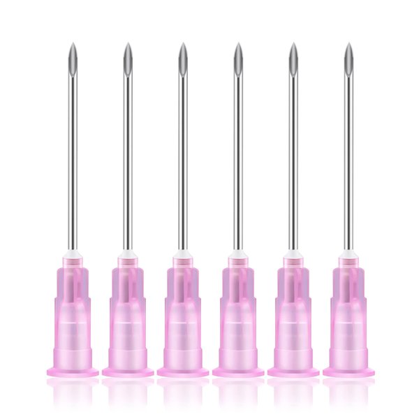 18 Gauge Needles 1.5 Inch Dispensing Needle, 100 Pack Luer Lock Individually Sealed Wrapped, Labs Tools Accessories for Scientific, Measuring and Refilling, Industrial Dispensing Accessories