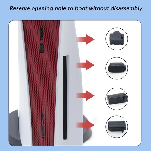 New Version 2.0-PS5 Dust Cover Net for PS5 Console - Dustproof Heatsink Barrier for Playstation 5 Optical Drive/Digital Edition - Protects Against Pets Hair and Dust (Spider)