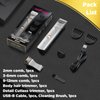 Body Hair Trimmer for Men Electric Body Shaver for Back Chest Armpit Legs Pubic Hair, USB Rechargeable, Replaceable Snap-in Ceramic Blades, IP7X Waterproof for Wet and Dry Use