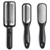 Foot File Callus Remover,Colossal Foot Rasp and Professional Foot Scrubber Pedicure Kit to Remove Hard Skin for Wet and Dry Feet,Surgical Grade Stainless Steel File (black and silvery)