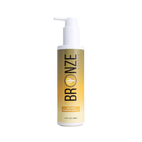 Bronze Cactus Shine Body Oil, Daily Hydration Body Oil and for All Skin Types, Paraben/Cruelty-Free, 6.76fl.oz