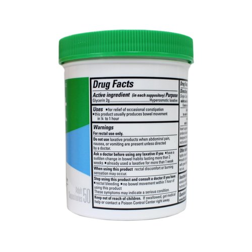GLYCERIN SUPP ADULT FLEET 50EA