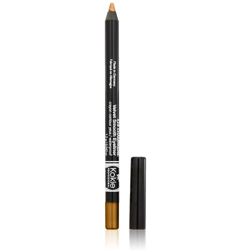 Kokie Cosmetics Waterproof Velvet Smooth Eyeliner Pencil, Gilded Gold, 0.042 Ounce