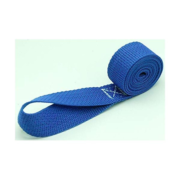 Sailboat Sail Ties 48", 1" Polypropylene Webbing - Set of 6 (Pacific Blue)