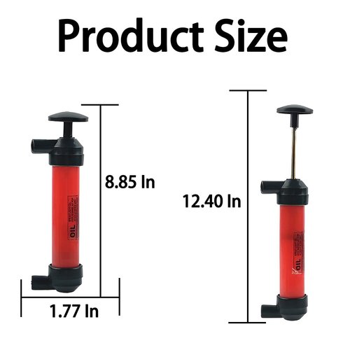 Car Siphon Transfer Pump Kit, 200cc Siphon Hand Pump Kit Fluid Fuel Extractor Suction Tool, Multi-Purpose Manual Oil Pump Fuel Liquid Transfer Pump for Oil Gasoline Water Liquids and Air