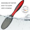 Made in Germany Ceramic Stone and Stainless Steel Foot File, Double Sided Callus Remover, Feet Scrubber, Professional Pedicure Foot Care Tool Rasp, Long Lasting Foot Buffer, Heel Scraper, Wonder Pedi