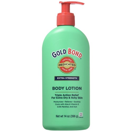 Gold Bond Extra Strength 14oz Medicated Body Lotion for Dry & Itchy Skin (Pack of 2)