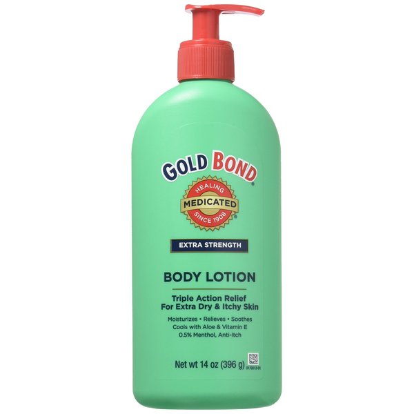 Gold Bond Extra Strength 14oz Medicated Body Lotion for Dry & Itchy Skin (Pack of 2)