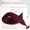 KiiKiiGirl Virgin U Tip Hair Extensions -U Tip Hair Extensions Human 99# U Tip Hair Extensions Human Hair, U Tip Hair Extensions Real Human Hair,U Tip Extensions Human 14 Inch 30g/pack