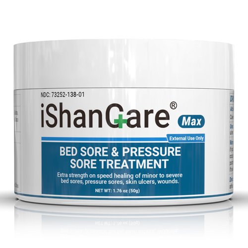ishancare® Bed Sore Cream - Fast & Safe Natural Healing Pressure Sore Cream, Bedsore Wound Care Healing Ointment, Treatment for Bed sores Pressure Sores Diabetic Ulcer Wounds Burns and Cuts