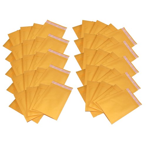 iMBAPrice #000 4 X 8 Kraft Bubble Mailers Padded Envelopes, Total 50 Envelope