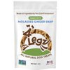 4Legz Molasses Ginger Snap Dog Treats – Healthy, Crunchy, Vegan Biscuits with Whole & Real Ingredients – All Natural & USA‐Baked, 7 oz