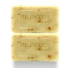 Dr Jacobs Naturals, Triple Milled Loofah Exfoliating Castile Bar Soap (Pack of 2) - Free of Parabens, Sulfates, Synthetics, Gltuen and GMO (Luscious Lavender)