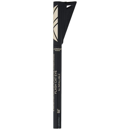 L'Oreal Paris Makeup Infallible Flash Cat Eye Waterproof Liquid Eyeliner, Black, 0.44 oz.