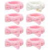 Jaciya Bachelorette Party Favors Spa Makeup Headband 8 Packs Bride Bridesmaid Headband Bridal Shower Gifts Wedding Hair Accessories(White,Pink)