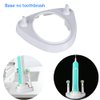 Electric Toothbrush Holder Base Stand Electric Toothbrush Head Support Compatible for Braun Oral B Toothbrush Charger with 4 Pack Electric Toothbrush Heads Cover