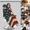 Mount Hour Vintage American Flag Home Hair Cutting Barber Cape Hair Salon and Dyeing Styling Cloth for Women/Men