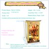 Roroom DIY Book Nook Kit, DIY Dollhouse Booknook Bookshelf Insert Decor Alley,with Music Box 3D Wooden Puzzle (Sakura Holiday-M2211)