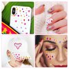 9 Sheets Face Gemstone Stickers, Multi-Style Self Adhesive Rhinestones Face Diamonds Gems Jewels Colorful Rhinestone Embellishment Stickers for Makeup Party Festival