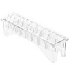 Watris Veiyi Clipper Guard Case, Professional Barber Comb Holder for Universal Hair Clippers (10 Slots, Transparent)