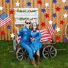 Wonmon 30PCS Large 4th of July Star Cutouts for Classroom Decoration, Red Blue White Star Paper Cut-Outs for Patriotic Independence Day July 4th Classroom Bulletin Board Party Decor, 8 in