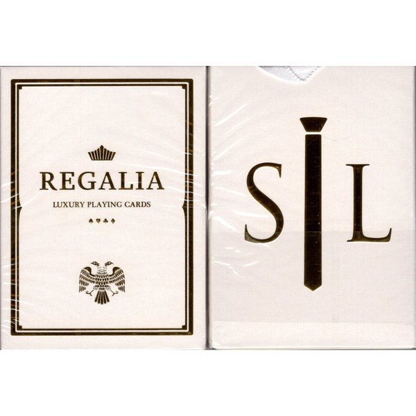 Regalia White Gold Luxury Playing Cards Poker Size Deck Shin Lim Cartamundi