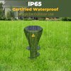Mole Repellent Screw Solar Powered Outdoor Groundhog Deterrent Vibration Stakes Quiet Get Rid of Snake Vole Gopher Armadillo for Yard Lawns - No Noise Poison Kill Traps (Green 2pack)