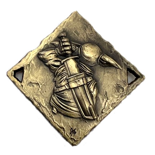 Cryptic Creative Gold Goblin Decision Coin D2 Heads-Tails - Yes-No RPG LARP