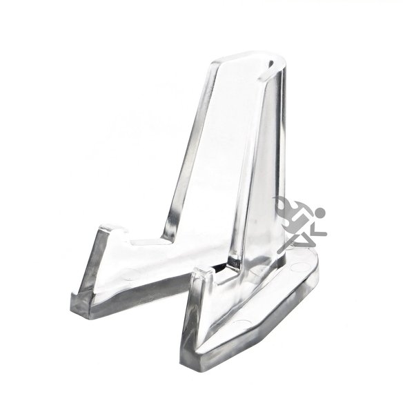 Clear Display Stand Easel for Holder Coin Capsules Challenge Medals Casino Chips, 10 Pack