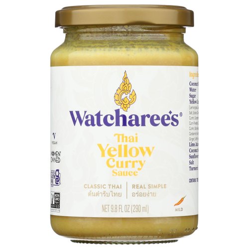 WATCHAREE'S Thai Yellow Curry Sauce | Vegan | Authentic Traditional Thai Recipe