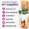 PINTAR | 20 PACK | Earth Tone Paint Markers Medium Tip | Rock Painting, Wood, Glass, Leather, Shoes | Acrylic Paint Pens | 20 PACK, 5.0 mm
