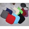 5 PCS Pot Holders for Kitchen, Cotton Potholers with Great Heat Resistance, Hot Pads, Trivets for Cooking and Baking Black