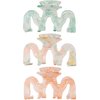 Hair Claw Clips for Thin Thick Hair 3.4 Inch Acrylic Hair Claws Banana Clips Jaw Clips French Style Barrettes Hair Clip Accessories for Women Girls (3 Pack)